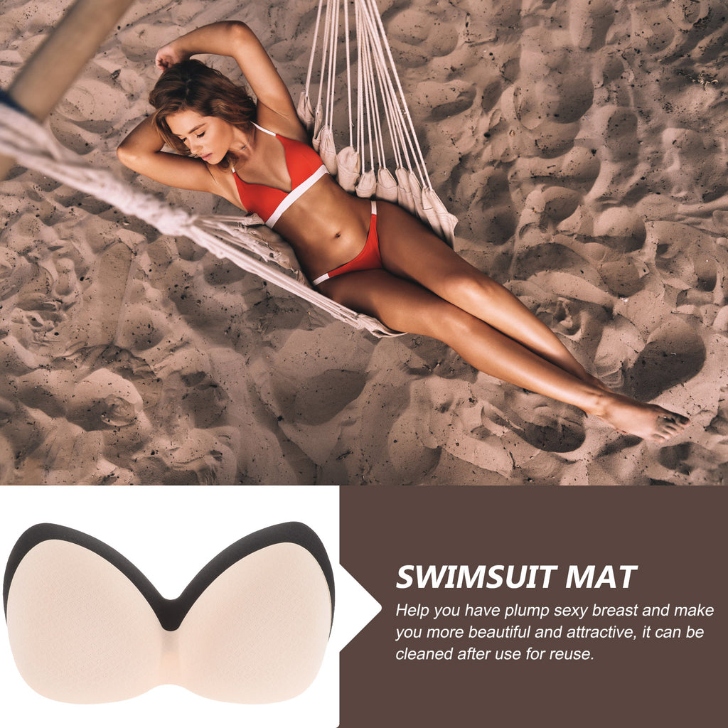4Pcs One-Piece Bra Pads Inserts Pushup Bra Pads Sports Bra Removable Bra Pads Integrated Bra Pads Sports Bras Insert Pads Sports
