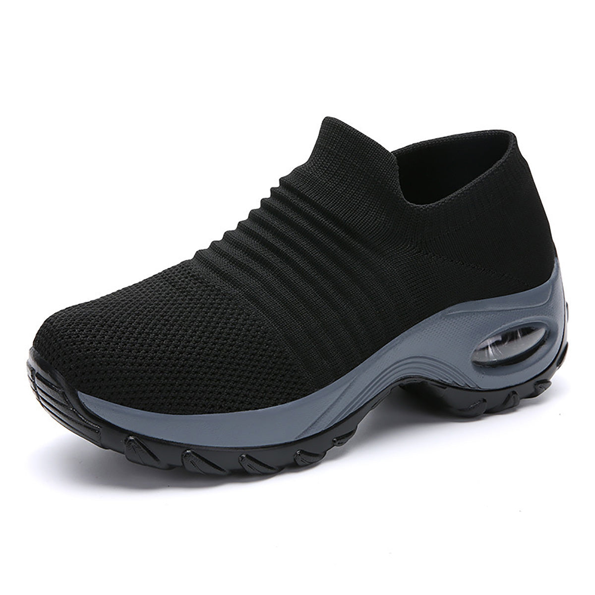 Women's Air Cushion Sole Chunky Sneakers - Lightweight Mesh Low Top Running Shoes - Breathable & Comfortable - For Women - Suitable for Running, Walking & Casual Wear - Great Gift for Fitness Enthusiasts