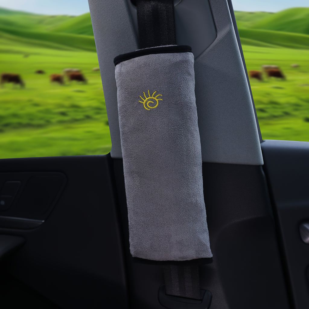 1pc Car Automotive Seat Belt Cover Shoulder Cover Seat Belt Holder Cute Lengthened And Thickened Plush Safety Belt Shoulder Cover, Car Safety Shoulder Guard, Seat Belt Adjustment Retainer, Anti-Strangle Neck Seat Belt