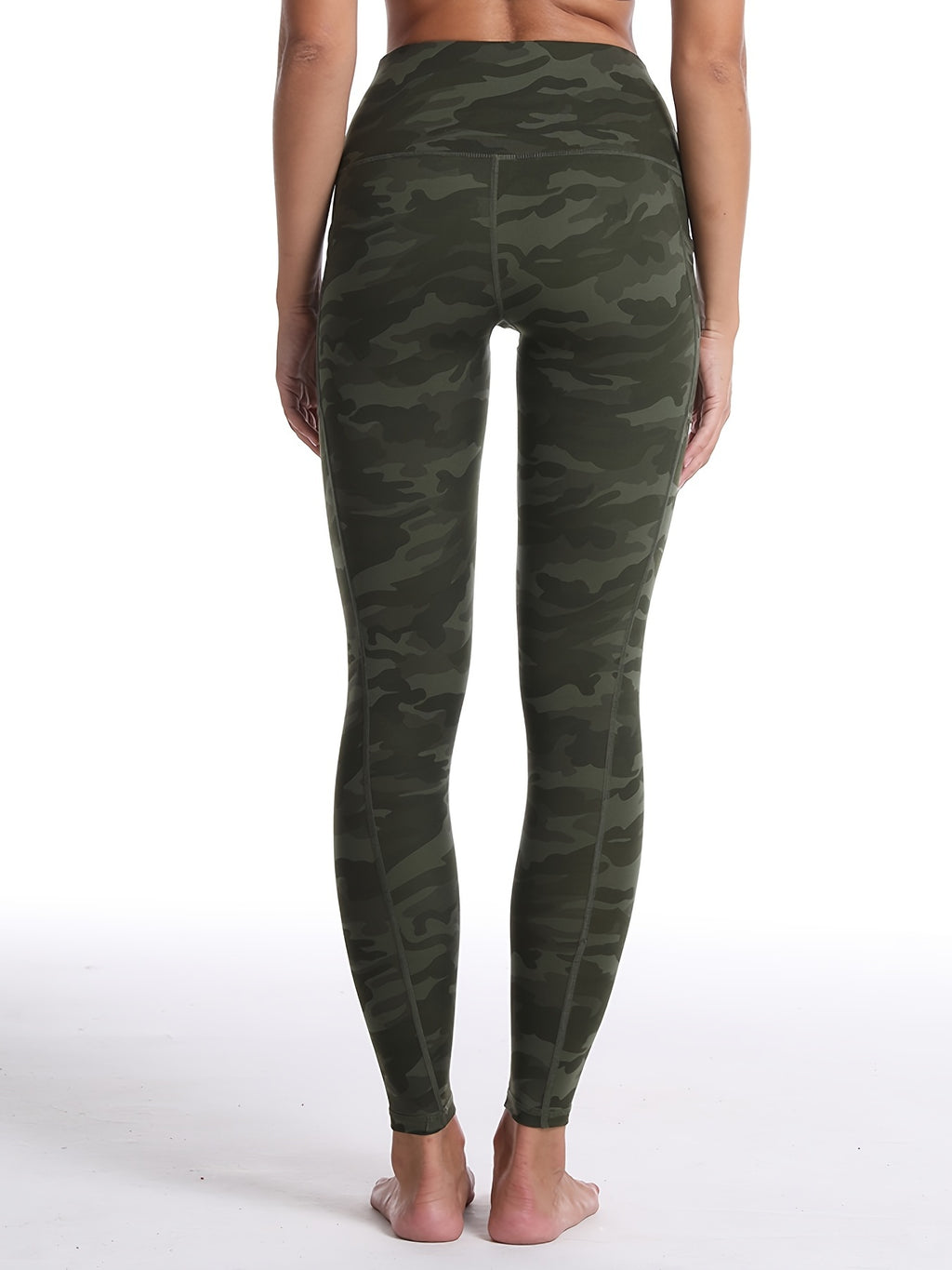 1pc, New Spring And Summer Breathable Sweat-Absorbing Leggings, Women'S Fitted Yoga Pants, Casual Trousers, Slim And Butt-Lifting, Form-Fitting And Sexy, Cropped Length, High-Waisted, Tailored, Lift The Butt, Peach-Shaped But