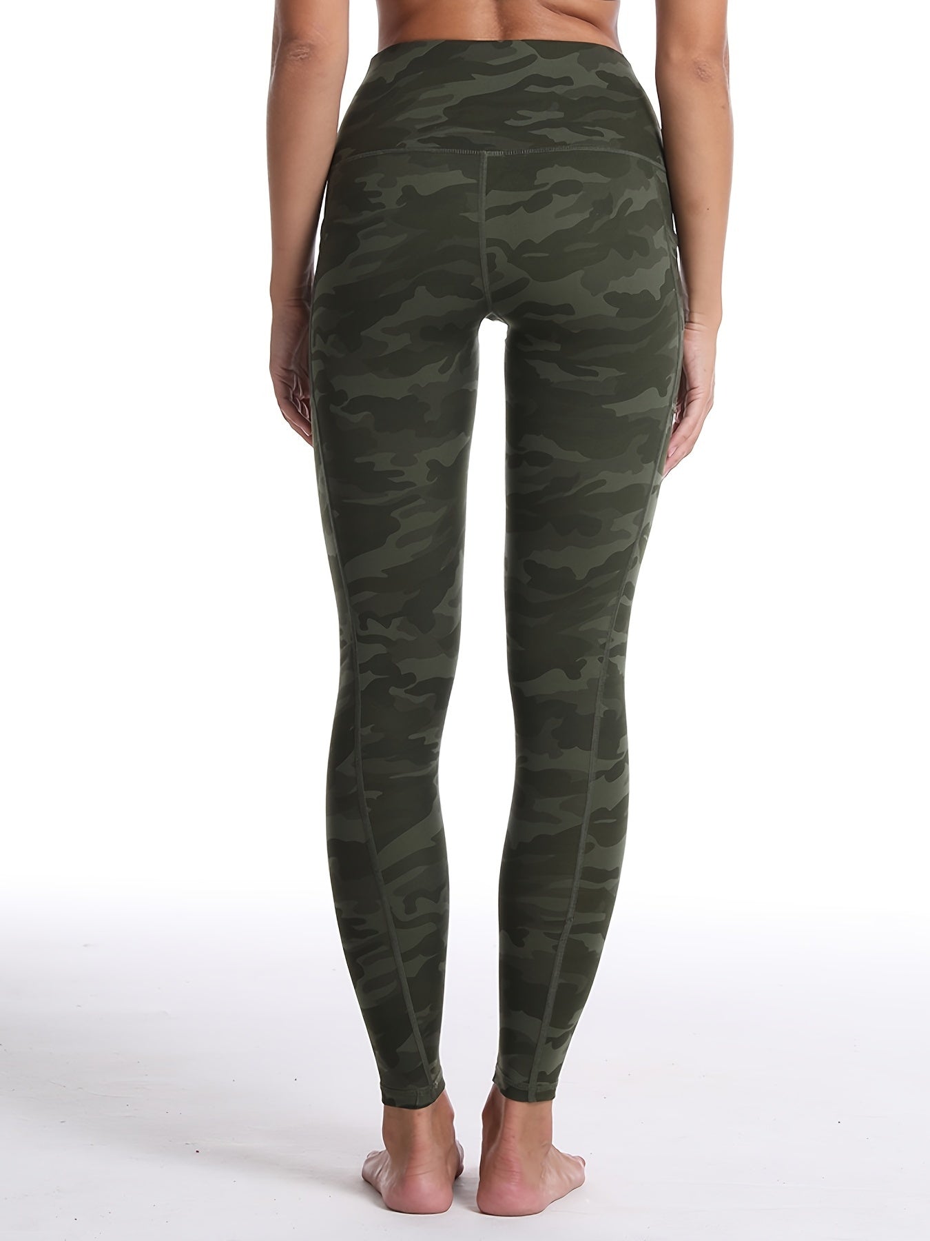 1pc, New Spring And Summer Breathable Sweat-Absorbing Leggings, Women'S Fitted Yoga Pants, Casual Trousers, Slim And Butt-Lifting, Form-Fitting And Sexy, Cropped Length, High-Waisted, Tailored, Lift The Butt, Peach-Shaped But