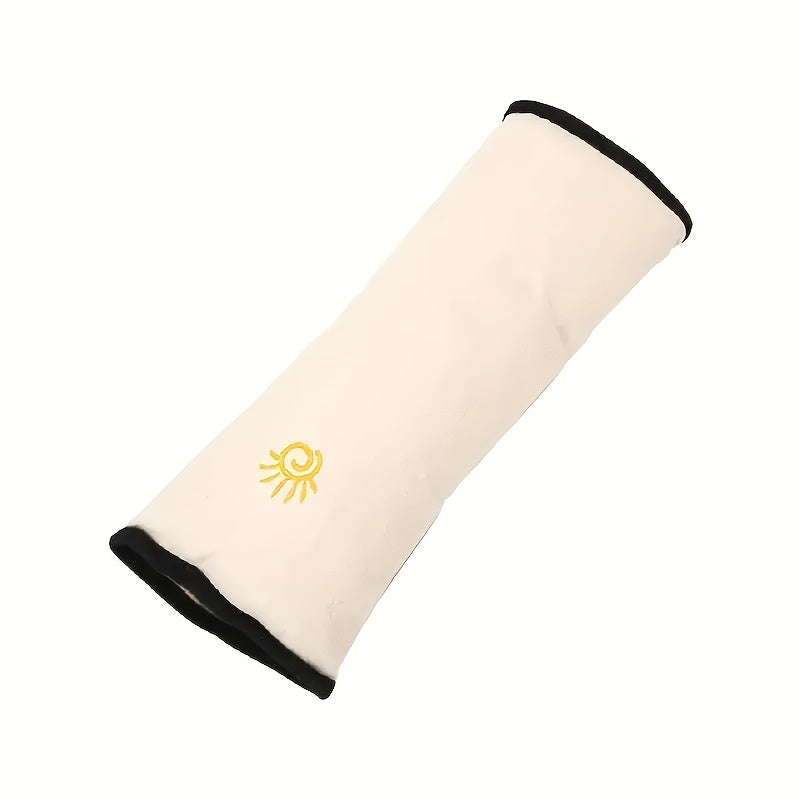 1pc Car Automotive Seat Belt Cover Shoulder Cover Seat Belt Holder Cute Lengthened And Thickened Plush Safety Belt Shoulder Cover, Car Safety Shoulder Guard, Seat Belt Adjustment Retainer, Anti-Strangle Neck Seat Belt