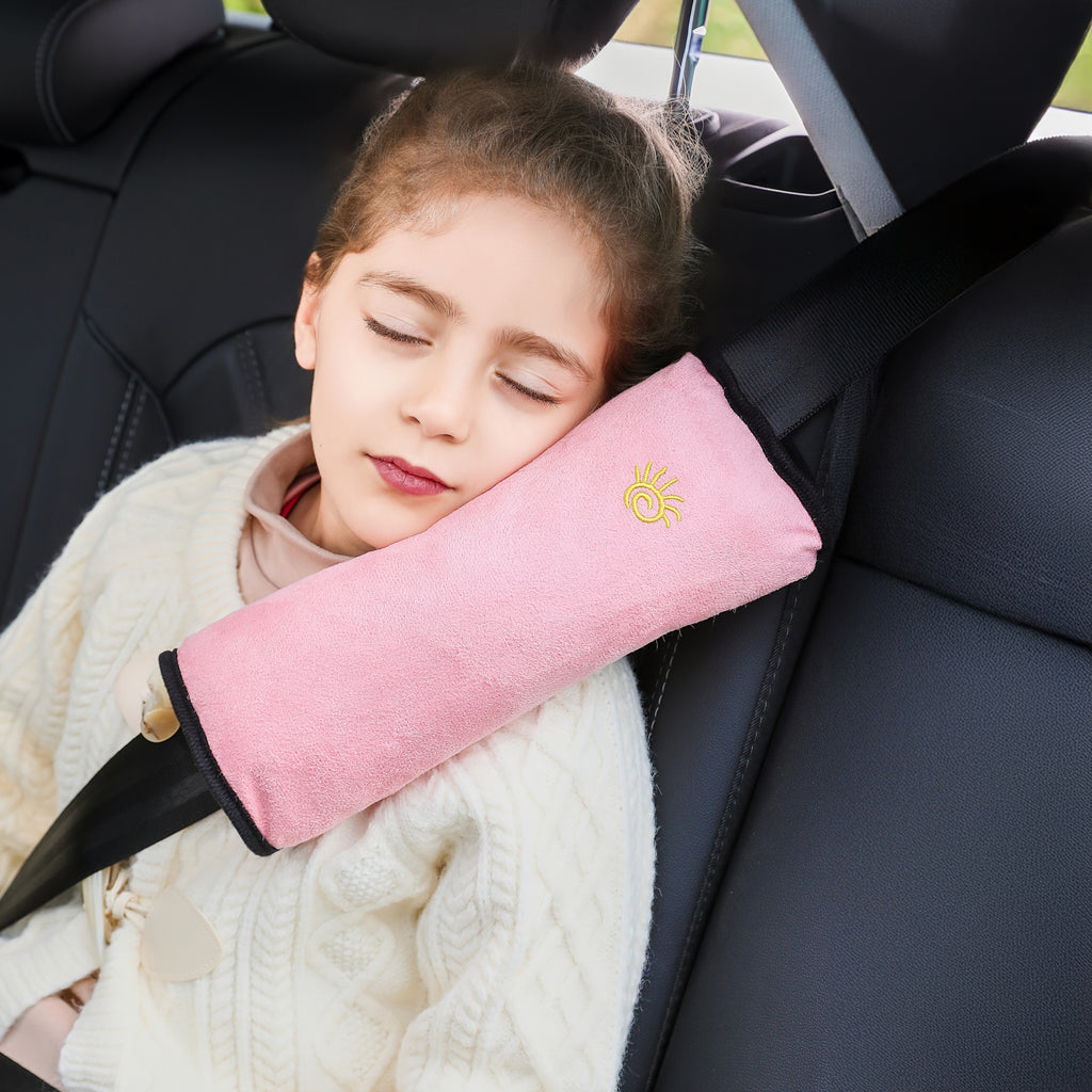 1pc Car Automotive Seat Belt Cover Shoulder Cover Seat Belt Holder Cute Lengthened And Thickened Plush Safety Belt Shoulder Cover, Car Safety Shoulder Guard, Seat Belt Adjustment Retainer, Anti-Strangle Neck Seat Belt