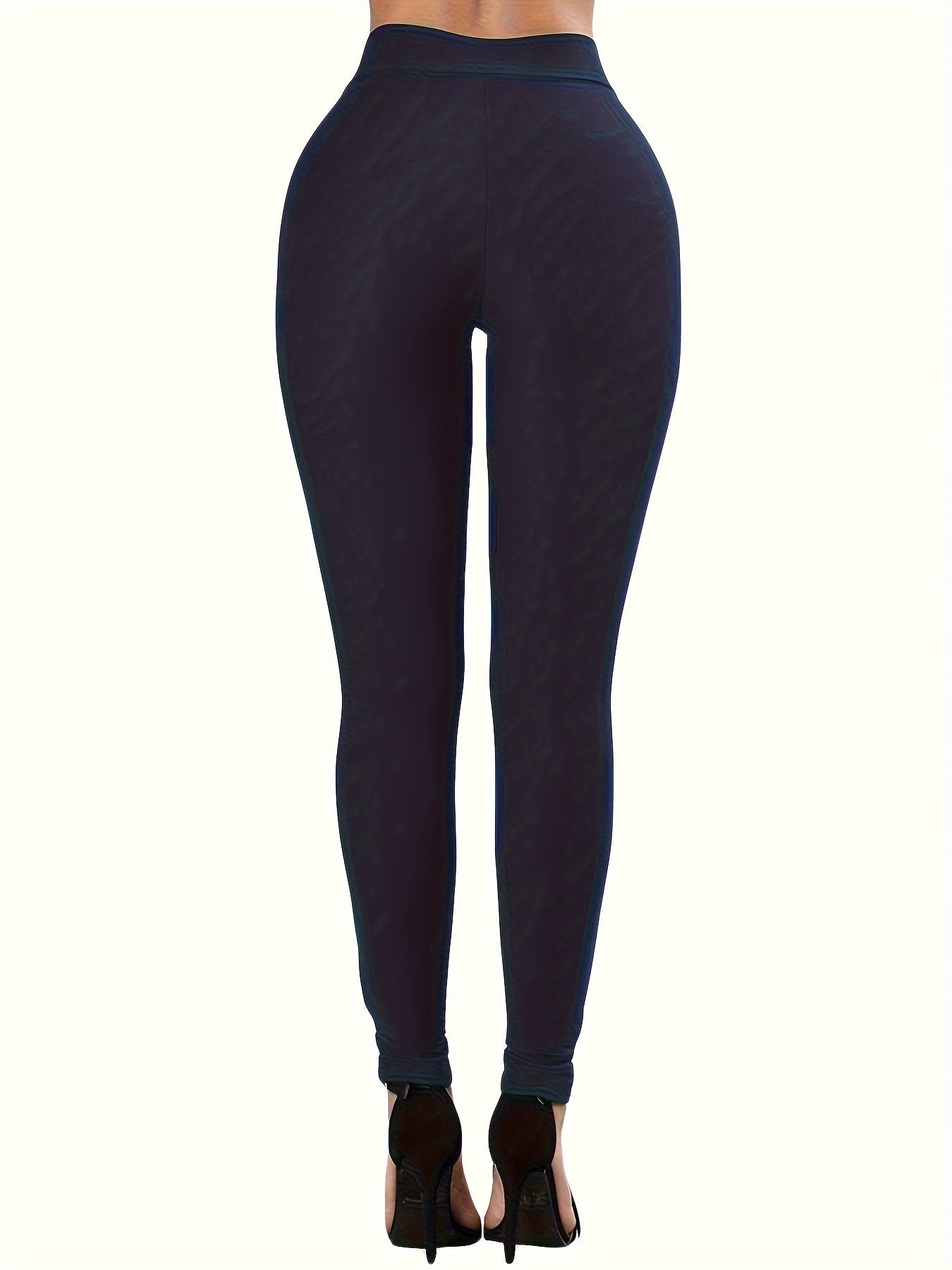 Autumn/Winter European and American Style Sexy Strappy Leggings with Double Rows of Eyelets, Cross-Over Ties, Solid Color Slim-Fit Ankle Pants for Women