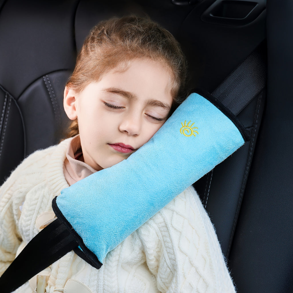 1pc Car Automotive Seat Belt Cover Shoulder Cover Seat Belt Holder Cute Lengthened And Thickened Plush Safety Belt Shoulder Cover, Car Safety Shoulder Guard, Seat Belt Adjustment Retainer, Anti-Strangle Neck Seat Belt