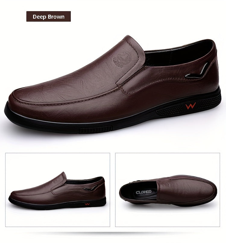 CLOHOO Men's Anti-Slip Fashion Slip-On Casual Shoes