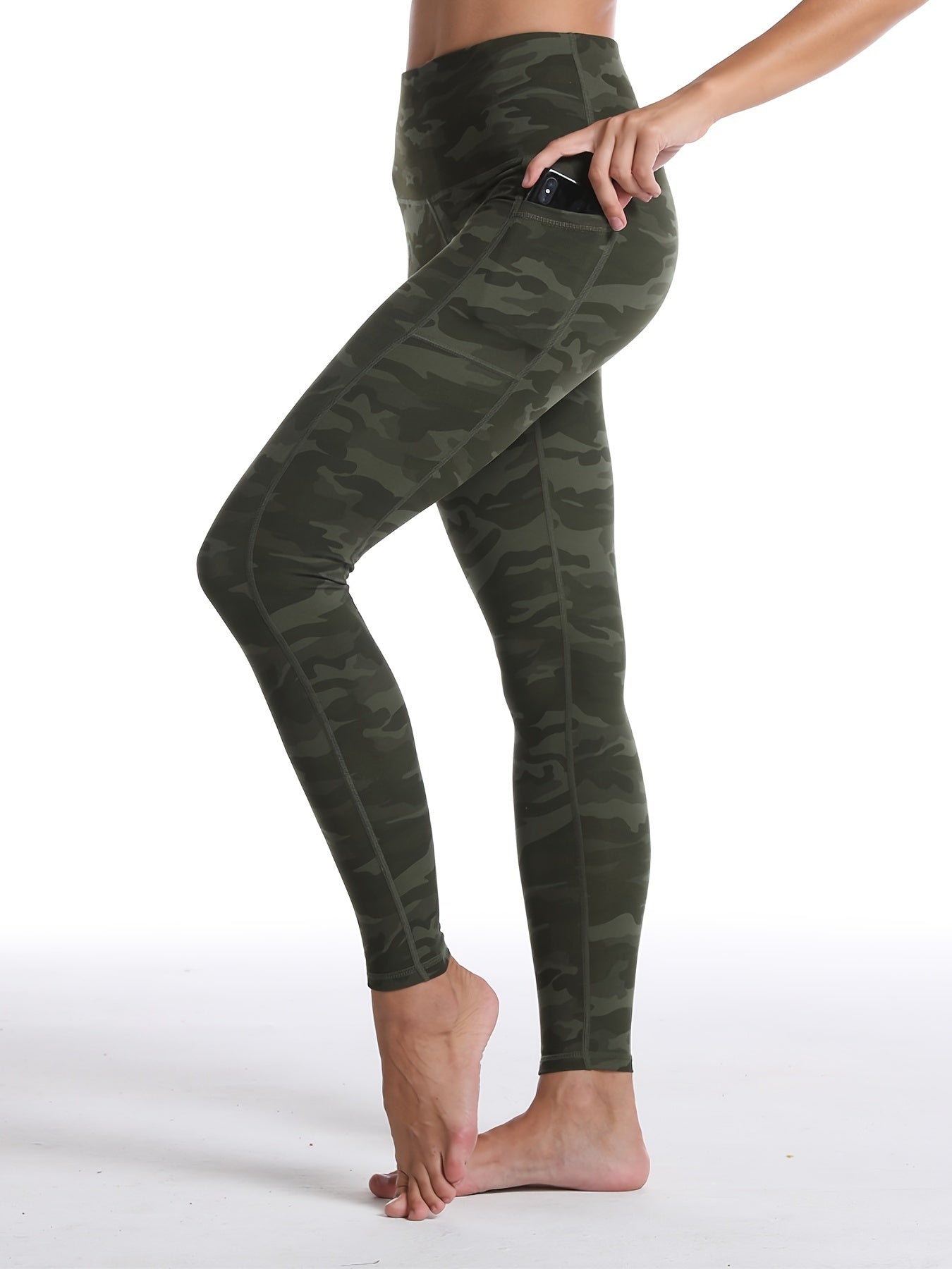 1pc, New Spring And Summer Breathable Sweat-Absorbing Leggings, Women'S Fitted Yoga Pants, Casual Trousers, Slim And Butt-Lifting, Form-Fitting And Sexy, Cropped Length, High-Waisted, Tailored, Lift The Butt, Peach-Shaped But