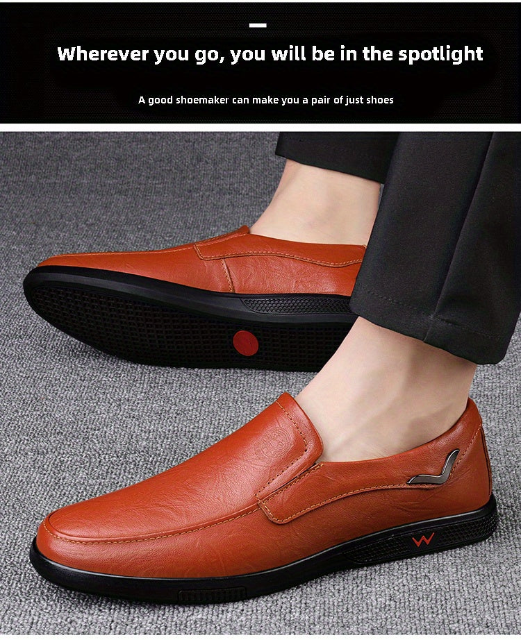 CLOHOO Men's Anti-Slip Fashion Slip-On Casual Shoes