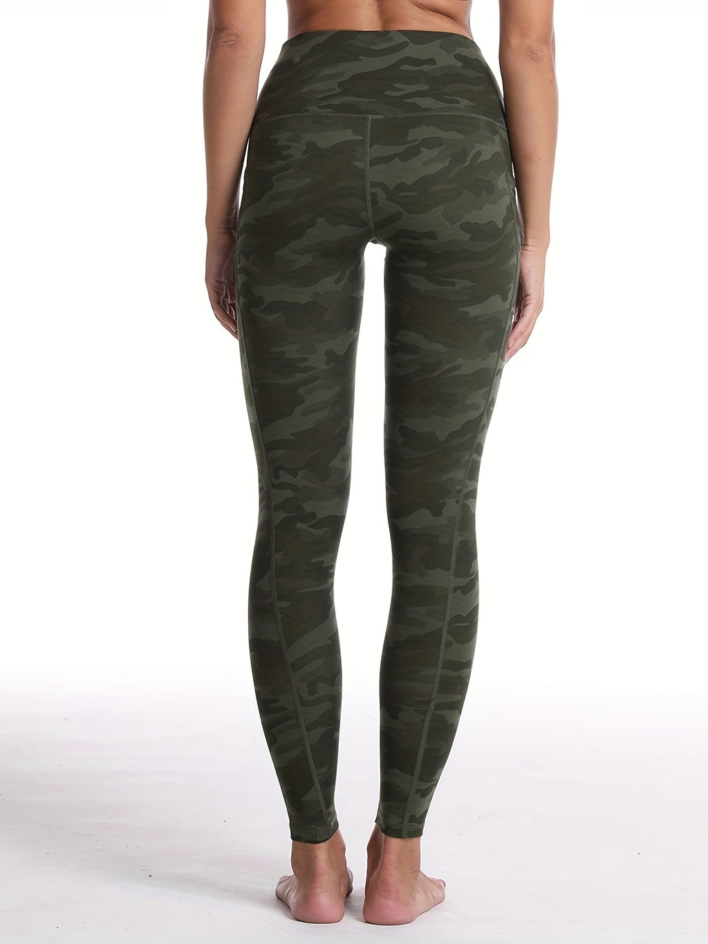 1pc, New Spring And Summer Breathable Sweat-Absorbing Leggings, Women'S Fitted Yoga Pants, Casual Trousers, Slim And Butt-Lifting, Form-Fitting And Sexy, Cropped Length, High-Waisted, Tailored, Lift The Butt, Peach-Shaped But
