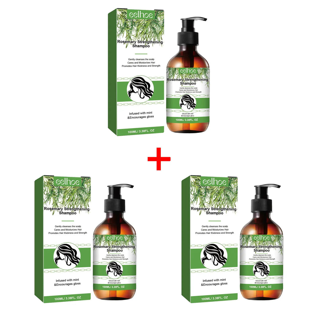 Rosemary Shampoo for Men and Women Scalp Treatment Repair Damage Hair Smoothing Strengthening Hair Remove Dandruff Hair Shampoo