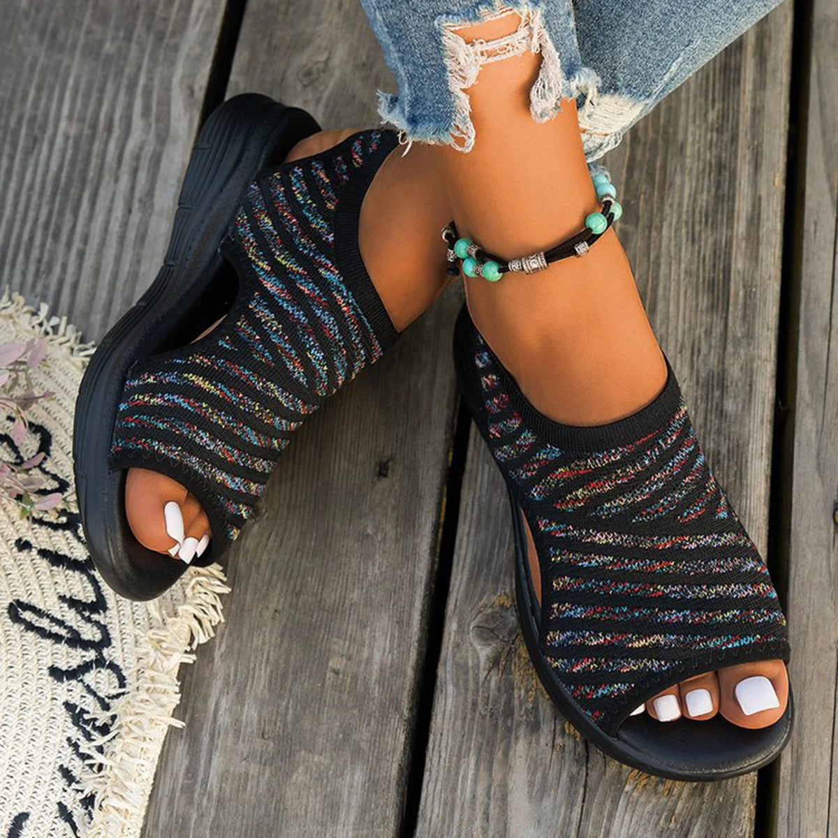 Women Dress Shoes Low Heel Wedges Shoes For Women Sandals With Arch Support Comfortable Sandals Women Flip Sandals Woman Luxury