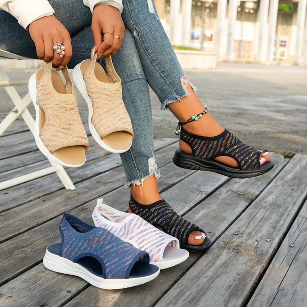 Women Dress Shoes Low Heel Wedges Shoes For Women Sandals With Arch Support Comfortable Sandals Women Flip Sandals Woman Luxury