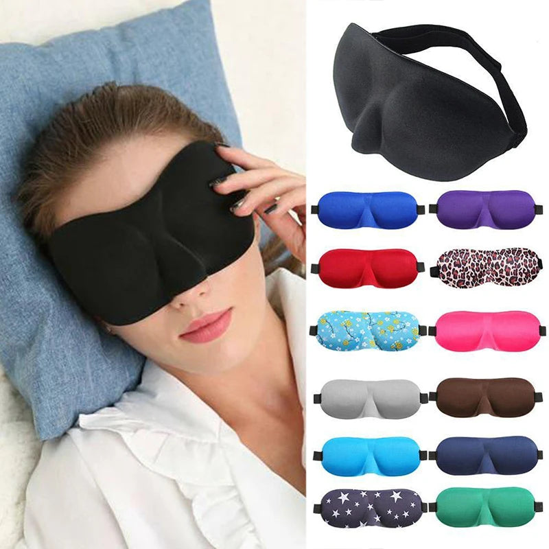 Eye Mask for Sleeping 3D Contoured Cup Blindfold Concave Molded Night Sleep Mask Block Out Light with Women Men