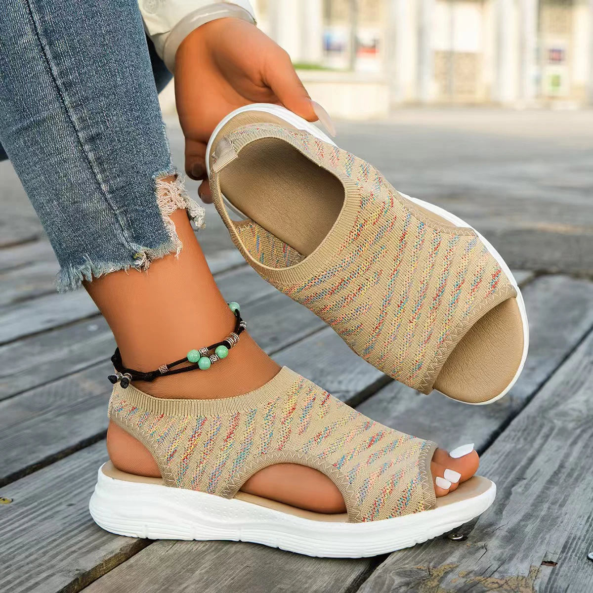 Women Dress Shoes Low Heel Wedges Shoes For Women Sandals With Arch Support Comfortable Sandals Women Flip Sandals Woman Luxury