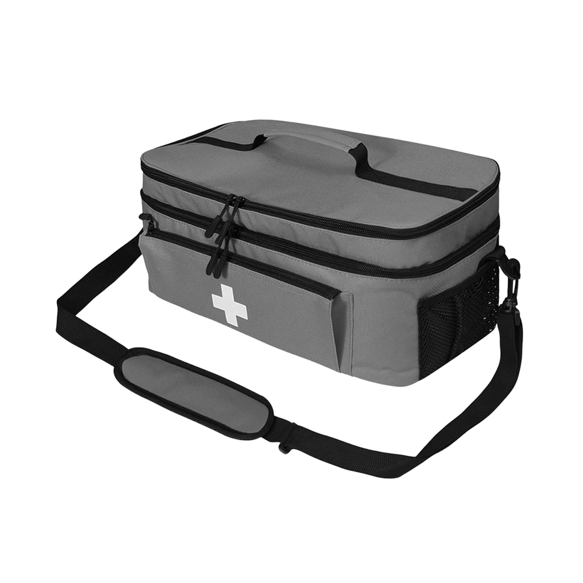 Empty First Aid Bag Medical Storage Bag Lightweight with Handles Gifts Bottle Organizer,Emergency Kits Organizer for Car