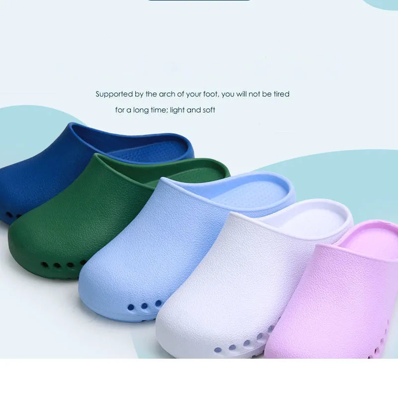 Nurse Shoes Woman Summer Clogs Surgical Shoes Non-slip Operating Room Slipper Lab Slipper Medical shoes for men Breathable