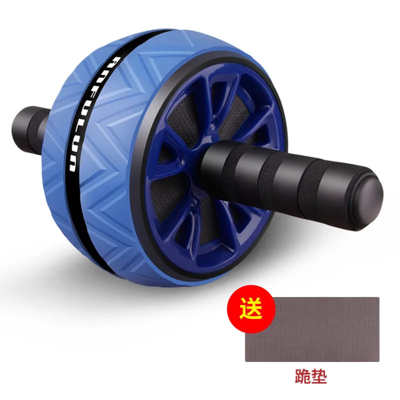 Custom Logo Fitness Ab Wheel Plastic and EVA Exercise Roller Wheel with Knee Pad for Core Strength Training