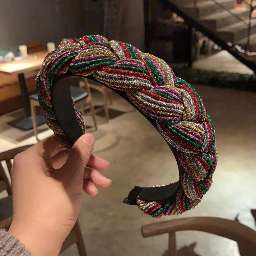 PROLY New Fashion Women Headband Pleated Twist Braid Hairband For Adult Handmade Vintage Headwear Hair Accessories Wholesale