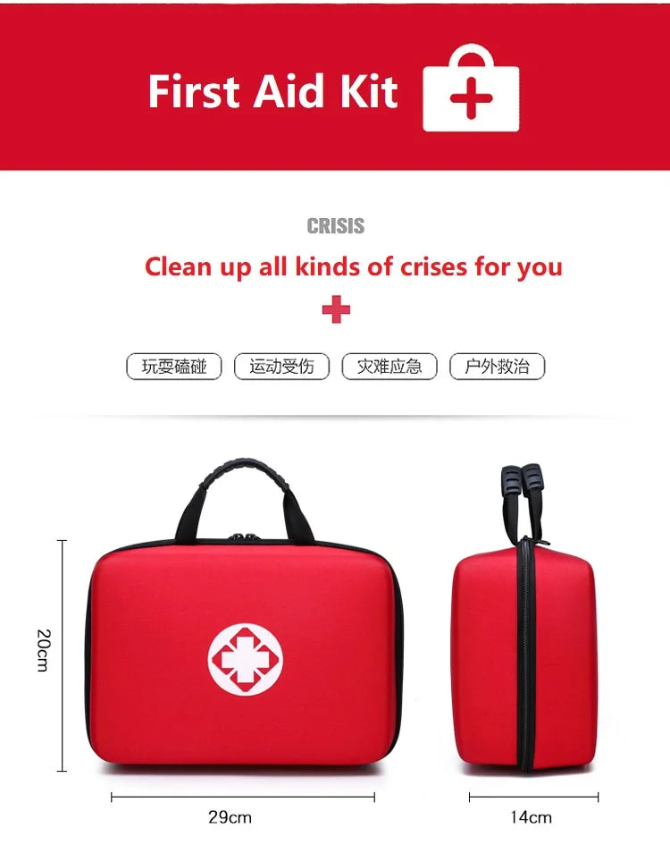 Home First Aid Kit for Car Survival Kit Camping Waterproof Multifunctional Medical Accessories Tactical Bandage Oxford Cloth
