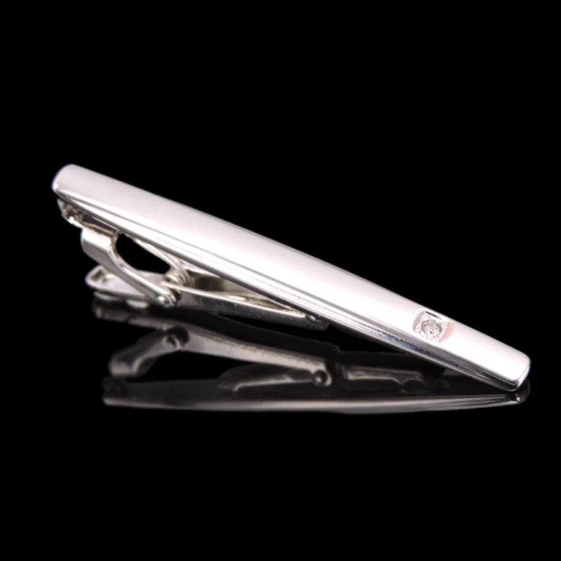 Men's stainless steel tie clip brand new crystal music airplane ship scissors horse tie clip men's Wedding Shirt badge pin gift