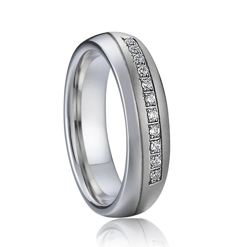 Love Marriage Alliance Couple Wedding Rings For Men And Women Silver Color Stainless Steel Ring Jewelry No Fade Or Rust