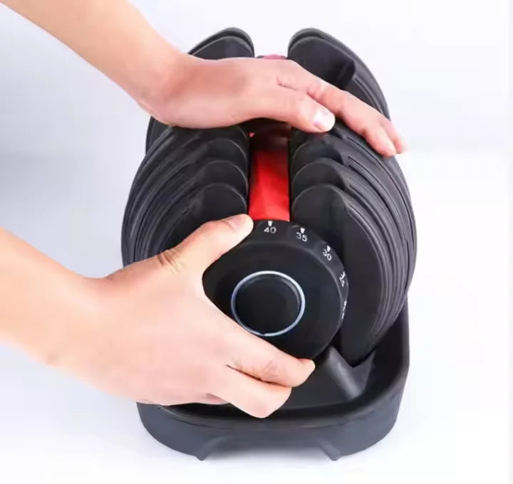In Stock Weight Lifting Dumbbell Detachable Changeable Dumbbell 24kg Auto Fast Adjustable Barbell Dumbbell Set