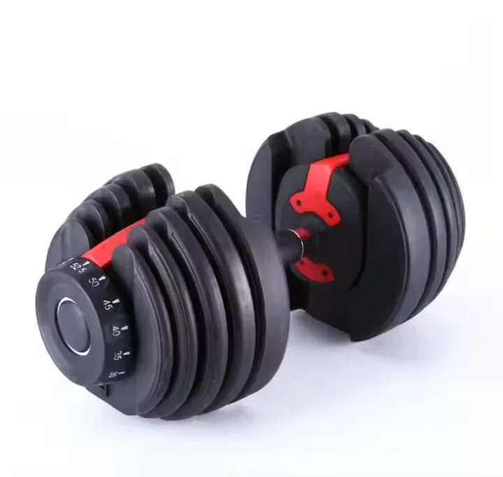 In Stock Weight Lifting Dumbbell Detachable Changeable Dumbbell 24kg Auto Fast Adjustable Barbell Dumbbell Set