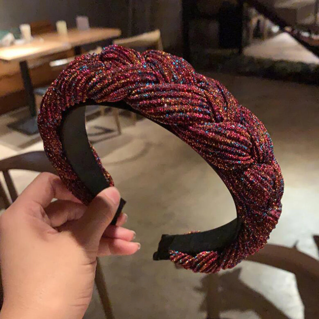 PROLY New Fashion Women Headband Pleated Twist Braid Hairband For Adult Handmade Vintage Headwear Hair Accessories Wholesale