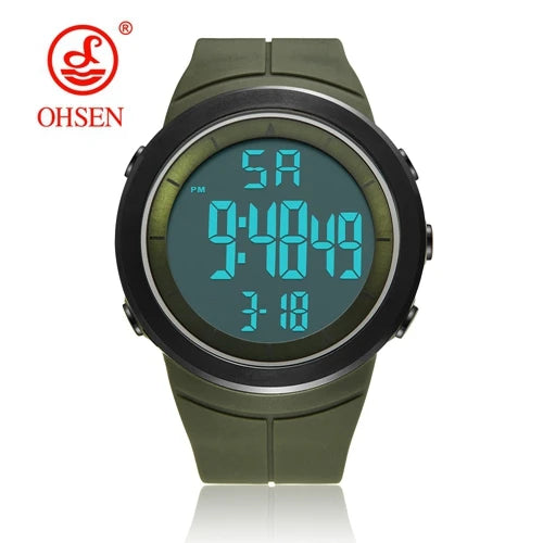 Digital Watches for Men Black Waterproof Tactical Wristwatch Big Dial Waterproof Electronic Led Military Clocks Alarm Stopwatch