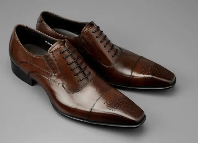 Men's Business Men's Shoes Fashion Men's Wedding Dress Formal Wear Shoes Leather Luxury Men's Office Sapato Social Male Party