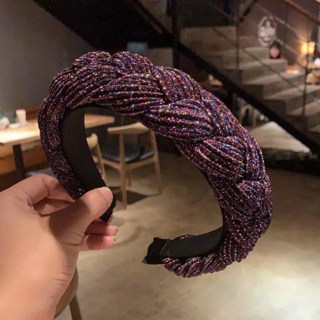 PROLY New Fashion Women Headband Pleated Twist Braid Hairband For Adult Handmade Vintage Headwear Hair Accessories Wholesale