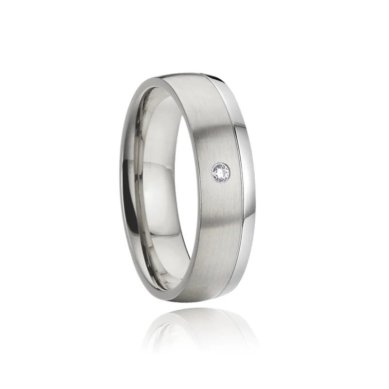Love Marriage Alliance Couple Wedding Rings For Men And Women Silver Color Stainless Steel Ring Jewelry No Fade Or Rust