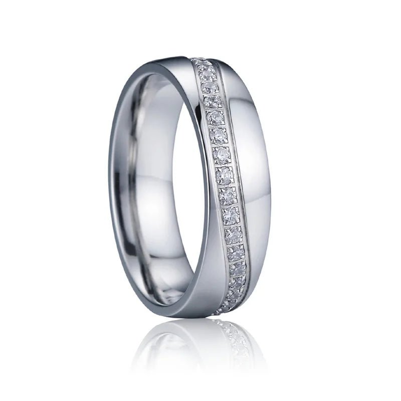 Love Marriage Alliance Couple Wedding Rings For Men And Women Silver Color Stainless Steel Ring Jewelry No Fade Or Rust