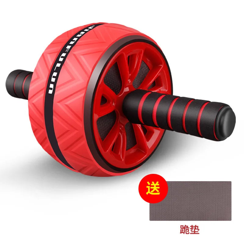 Custom Logo Fitness Ab Wheel Plastic and EVA Exercise Roller Wheel with Knee Pad for Core Strength Training