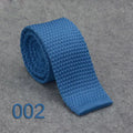 HUISHI Knit Tie Slim Fashion Knitted Ties For Men Solid Black White Gray Blue Burgundy Knitted Necktie 5.5cm Skinny Men Necktie