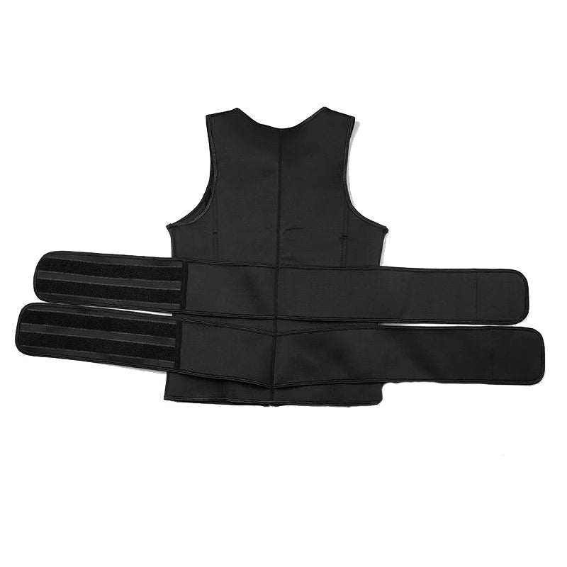 Men Body Shaper Waist Trainer Vest Slimming Shirt Sauna Sweat Compression Undershirt Shapewear Fat Burner Workout Tops