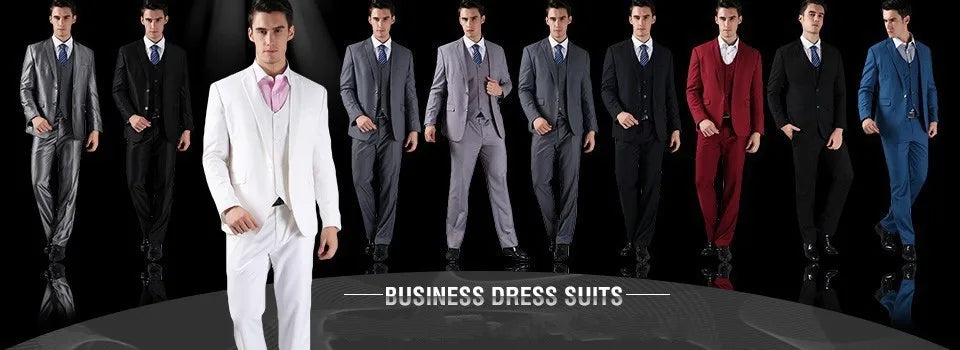 Double Breasted Formal Suits for Men Business Prom Blazer with Pants Wedding Groom Tuxedo Male Suits Custom 2 Pieces Suit Jacket