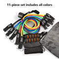11 Pcs Latex Resistance Band Set Yoga Natural Rubber Exercise Bands Gym Accessories Resist Band Tube Resistance Leagues Sport