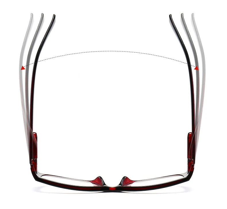 Fashion Vintage Floral Anti Blue Light Reading Glasses Men's Women's Spring Hinge Presbyopic Eyeglasses Comfortable +1.0~ +4.0