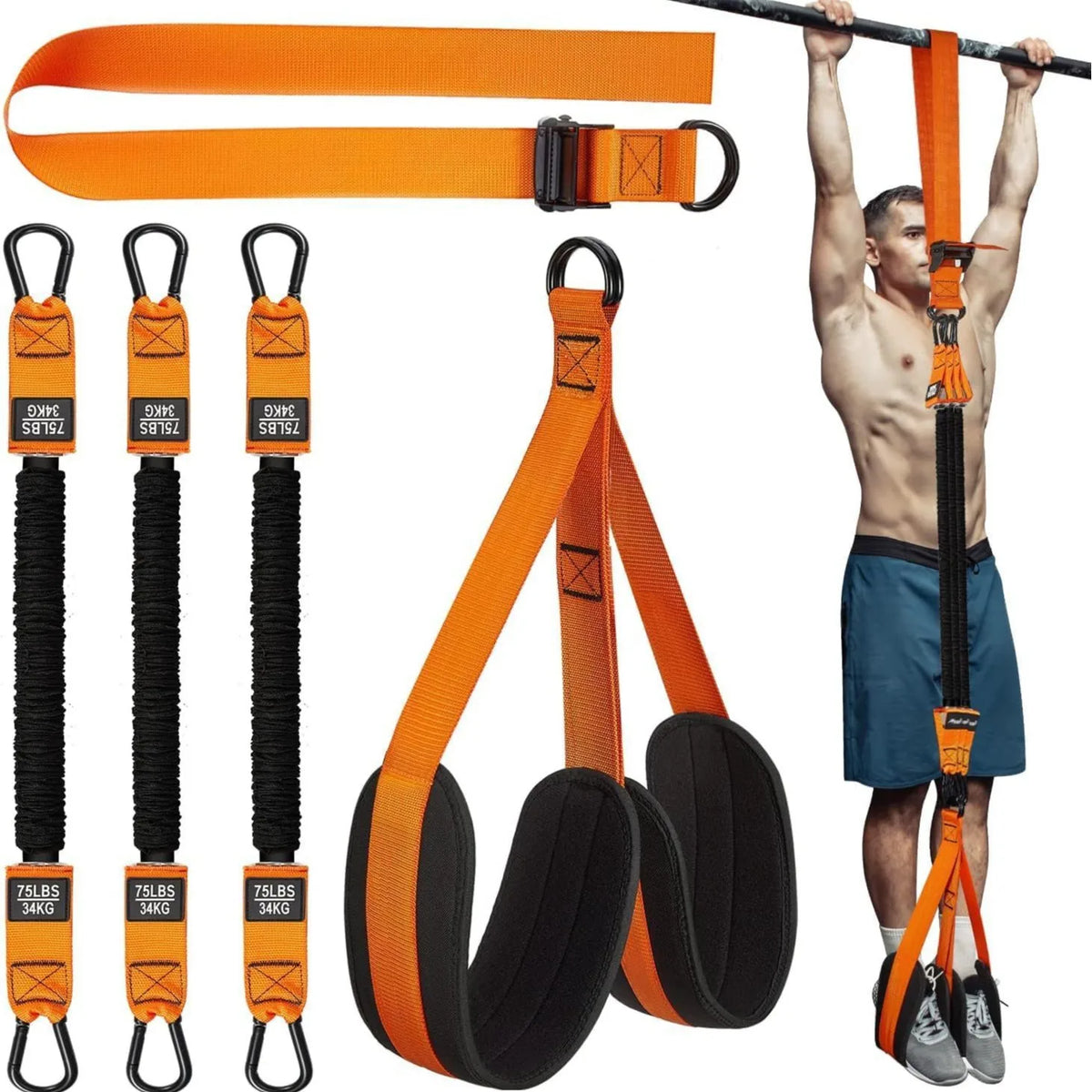 Pull up Assistance Resistance Bands Heavy Duty Fitness Tube Bands Gym Equipment Accessories Workout Bands for Strength Training