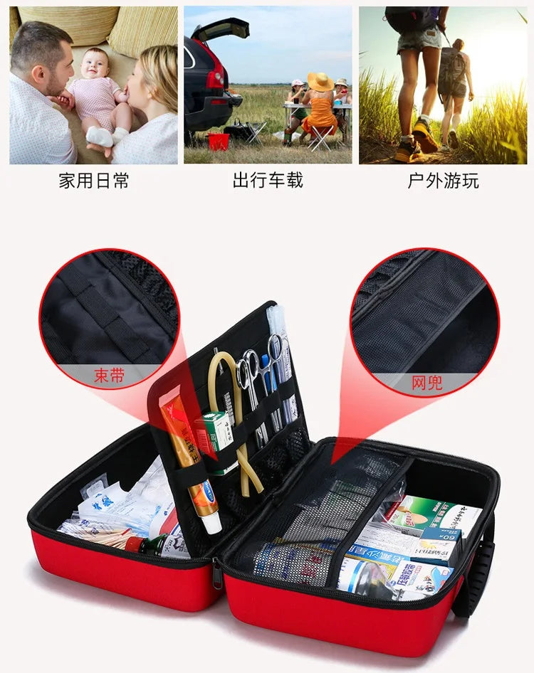 Home First Aid Kit for Car Survival Kit Camping Waterproof Multifunctional Medical Accessories Tactical Bandage Oxford Cloth