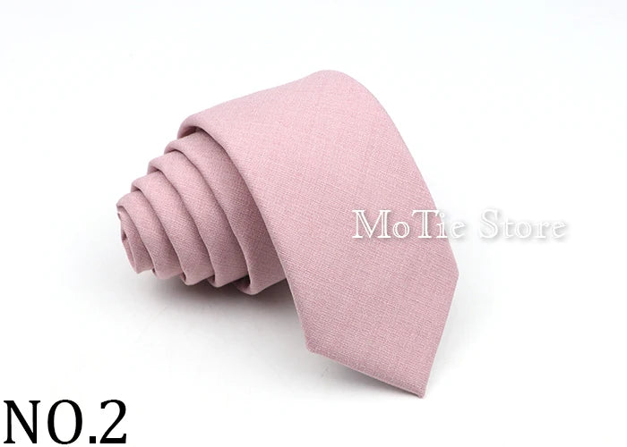New Men's Solid Color Tie Skinny Casual Anti-wrinkle Necktie For Wedding Suit Neckties Pink Blue Grey Ties Cravat Gift Accessory