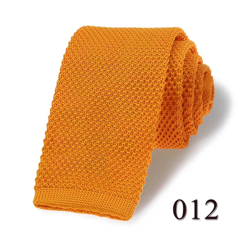 HUISHI Knit Tie Slim Fashion Knitted Ties For Men Solid Black White Gray Blue Burgundy Knitted Necktie 5.5cm Skinny Men Necktie