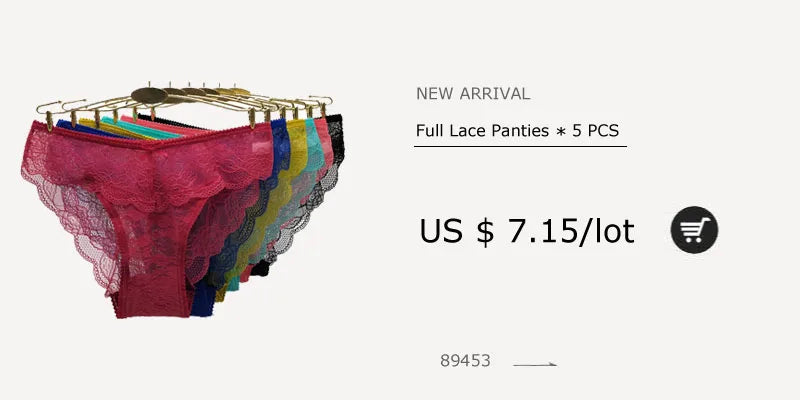 Moonflame 5 pcs/lots New Arrival Underwear M-XL Hot Sale Ladies Sexy Lace Cotton Women's Briefs Panties
