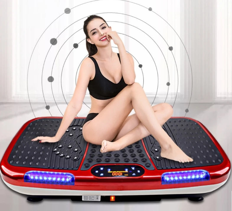 2024 Factory Sale 4D Vibration Plate Exercise Machine Unisex Whole Body Vertical Electromagnetic Vibrating ABS Massage Home Use