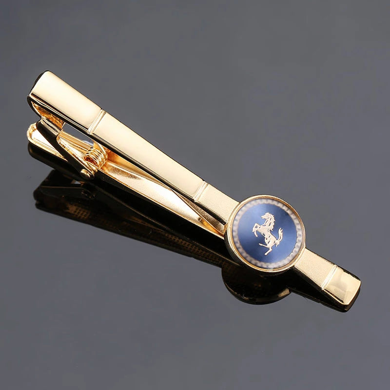 Men's stainless steel tie clip brand new crystal music airplane ship scissors horse tie clip men's Wedding Shirt badge pin gift