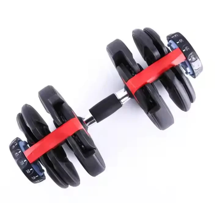 In Stock Weight Lifting Dumbbell Detachable Changeable Dumbbell 24kg Auto Fast Adjustable Barbell Dumbbell Set