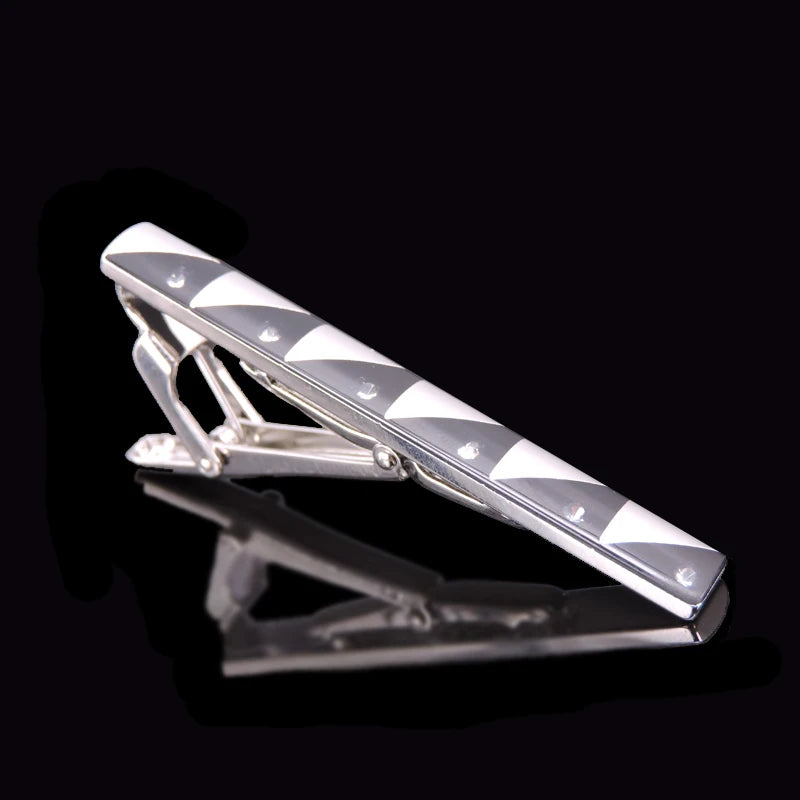 Men's stainless steel tie clip brand new crystal music airplane ship scissors horse tie clip men's Wedding Shirt badge pin gift
