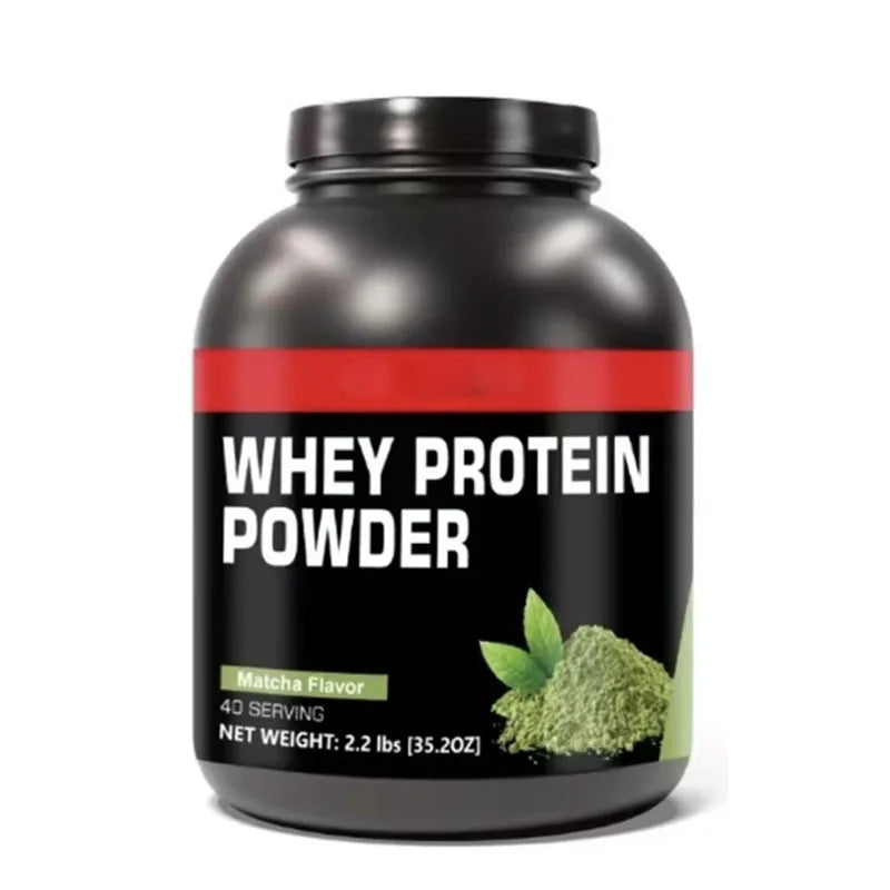 NurtureNova Customized Label Protein Supplements for Men. Matcha Flavored Protein Powder Helps Increase Muscle Mass Weight Gain