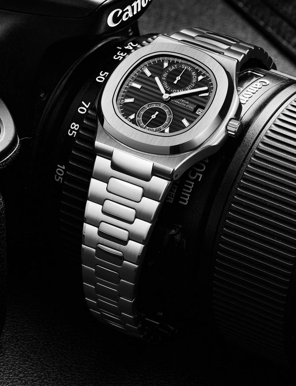 Men Watches TOP Luxury Brand Chronograph Sports Clock Men Quartz Stainless Steel Watch Male Business Wristwatch Waterproof